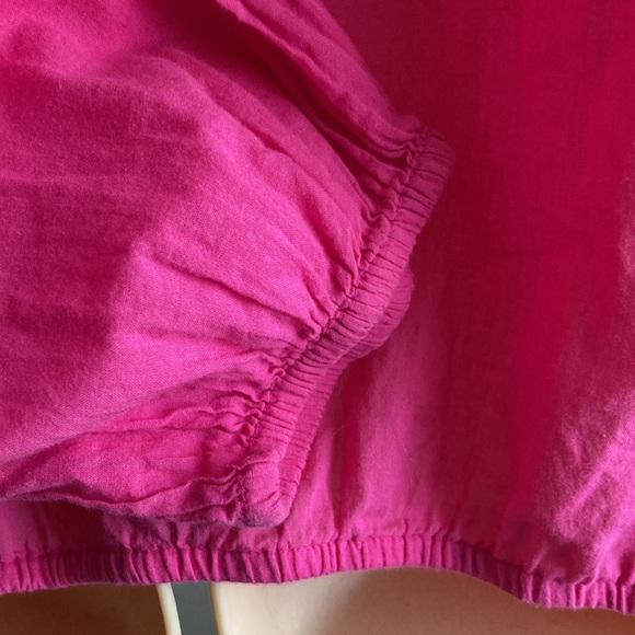 Michael Kors blouse/top size 2X pink with beads around neck. - Picture 6 of 7